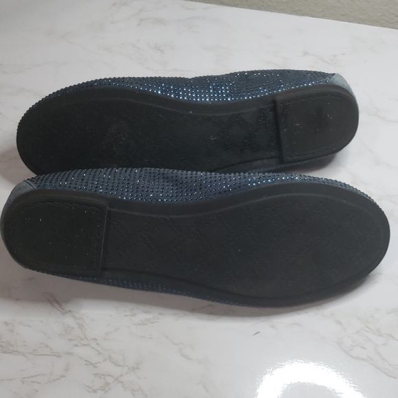 Vionic Navy Blue Rhinestone Flats - Picture 3 of 5